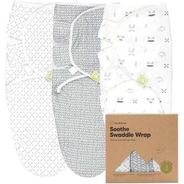 3-Pack Organic Baby Swaddle Sleep Sacks - Newborn Swaddle Sack - Ergonomic Baby Swaddles 0-3 Months - Baby Sleep Sack - Baby Swaddle Blanket Wrap - BA