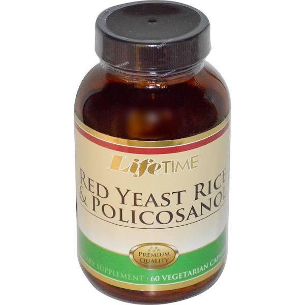 Lifetime Vitamins Red Yeast Rice & Policosanol 60 Vegetarian Capsules