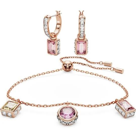 Swarovski Stilla Set Mixed Cuts, Multicoloured, Rose Gold-Tone Plated 5662923