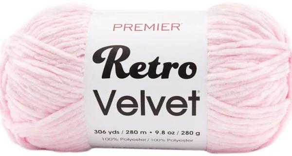 Premier Yarns Retro Velvet Yarn - Baby Pink 280g