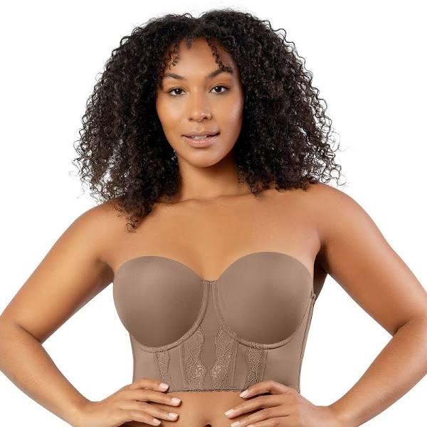 Parfait Elissa Seamless Underwire Padded Longline Strapless Bra - Mid Nude - 14C