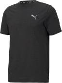 Puma Run Favorite Heather Tee in Black S