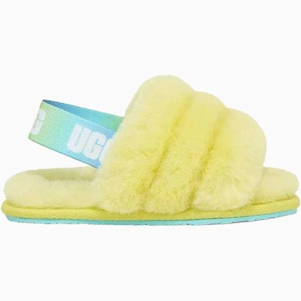 Ugg | Kid's Fluff Yeah Slide Toddler Pollen Gradient / 10