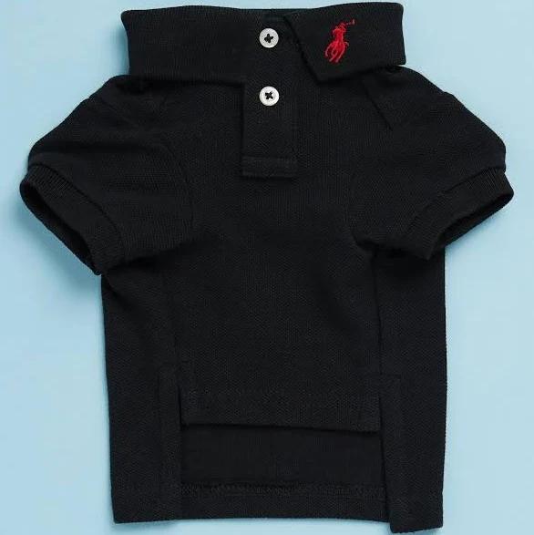 Polo Ralph Lauren - Black Outdoor - Basic Mesh Dog Polo Knit - Size S at The Iconic