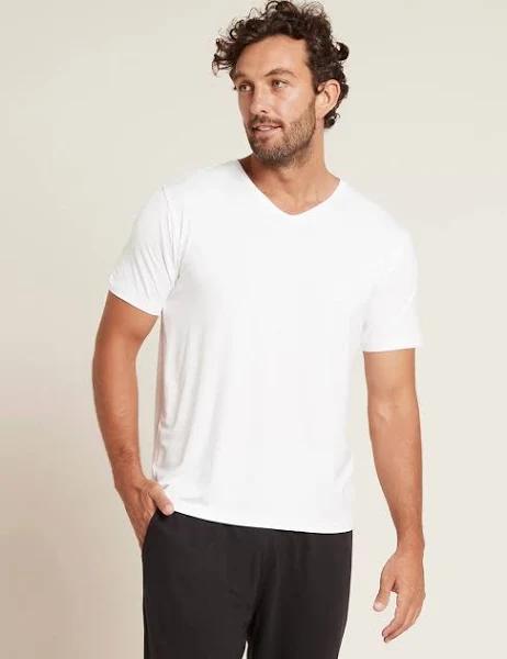 Boody Men's V-Neck T-Shirt Large White