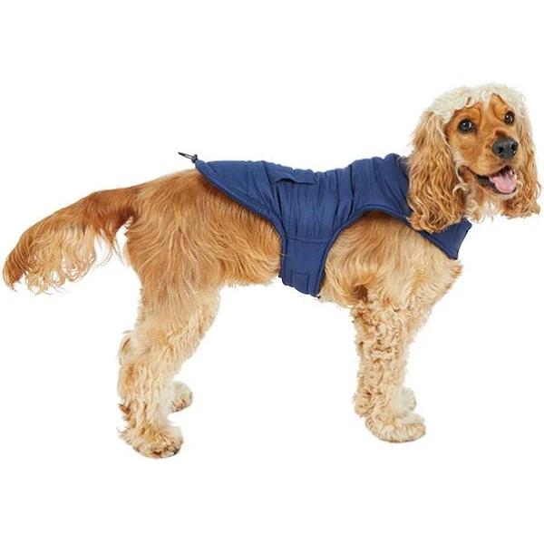 All Day Quilted Dog Jacket Navy L