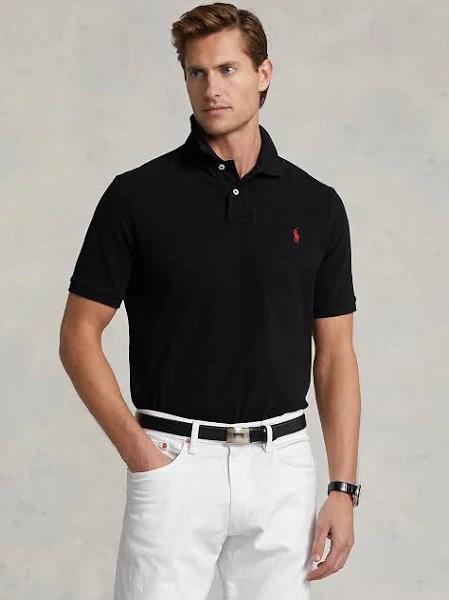 Polo Ralph Lauren Classic Fit Mesh Polo Shirt Black S