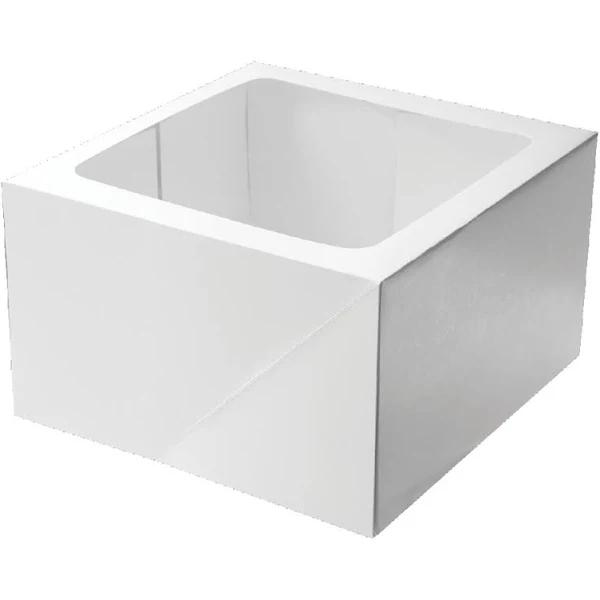 Mondo White Cake Box Tall Square 6in x 12in