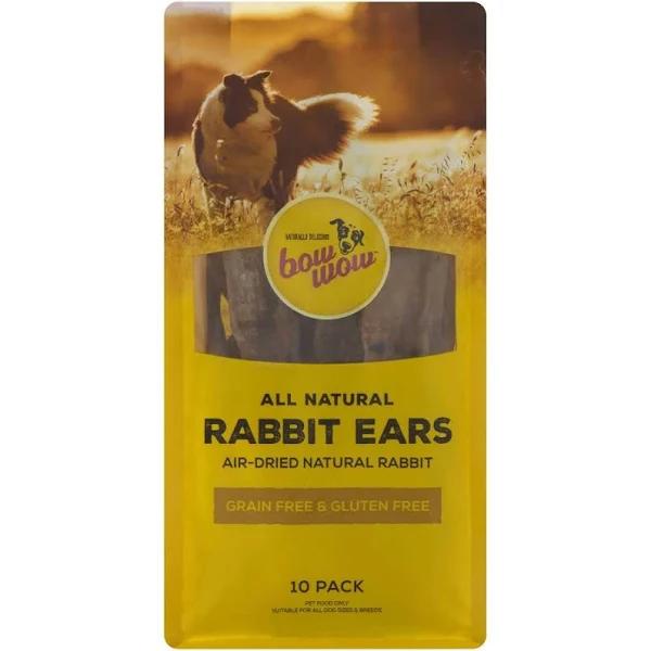 Bow Wow, Rabbit Ears, Dog Treats, 10 Pack