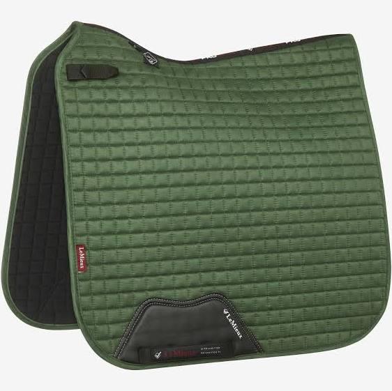 LeMieux proSPORT Suede Dressage Square - Hunter Green - Small/Medium