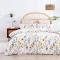 Dreamaker 100% Cotton Sateen Quilt Cover Set Daisy Print King