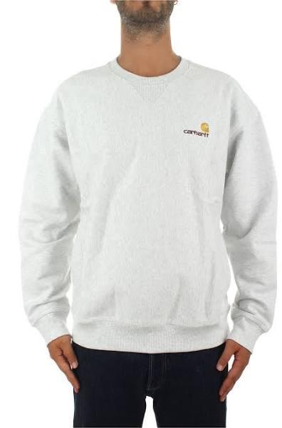 Carhartt WIP Men's American Script Sweat in Ash Heather, Size X-Small | END. Clothing