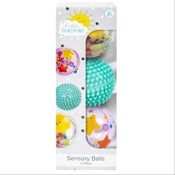 Hello Sunshine Sensory Balls - 3 Pack