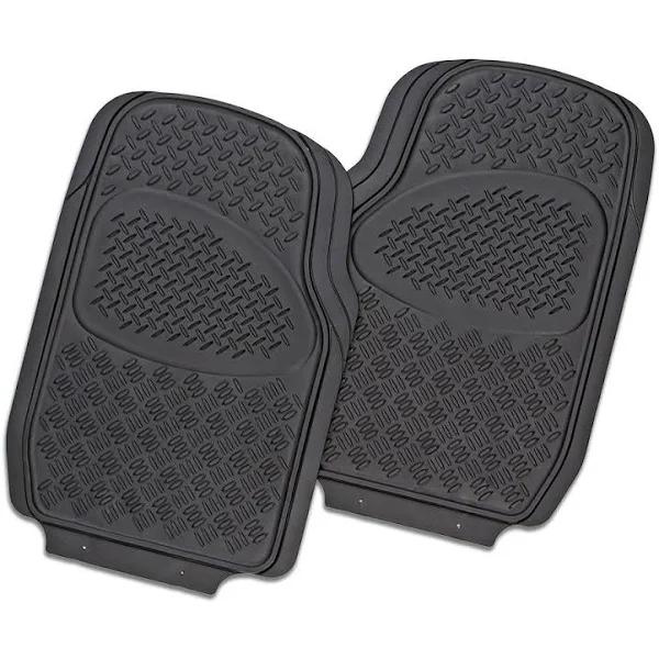 Velocity 2 Piece Car Mat Black [Rubber]