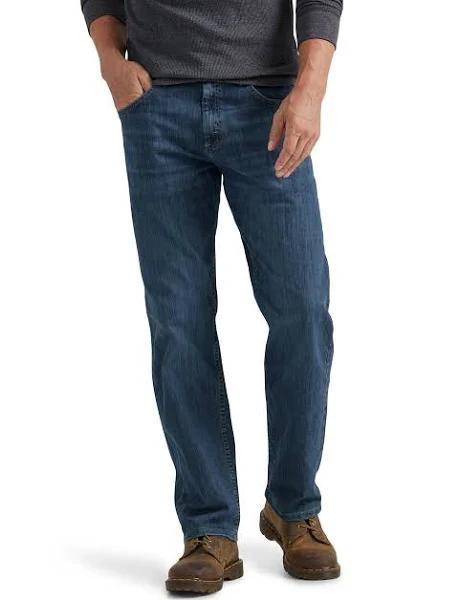 Wrangler Mens Jeans Blue Size 42x30 Classic Straight Leg Stretch