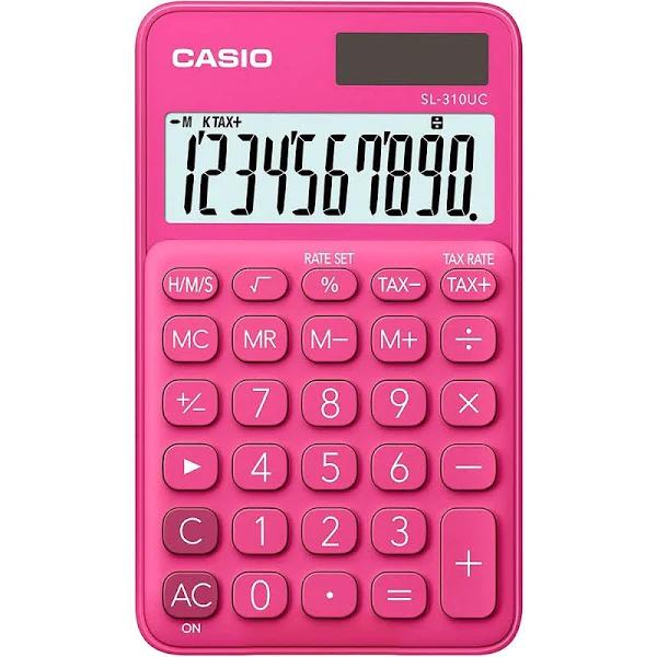 Casio Sl-310uc Calculator Pink