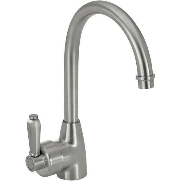 Fienza Eleanor Brushed Nickel Gooseneck Sink Mixer (202109NN)