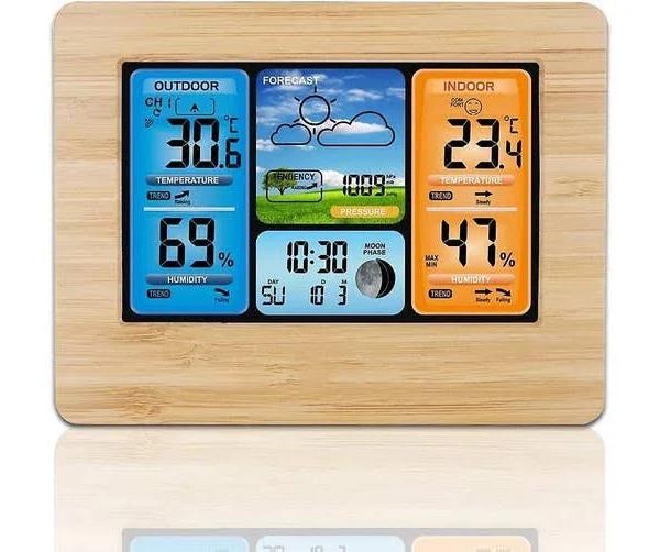 Wireless Weather Station Digital Weather Station Weather Station Thermometer with Alarm and Humidity