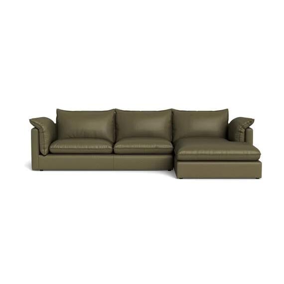 Sorrento Leather Modular Sofa Green by Freedom, 100% Leather SA