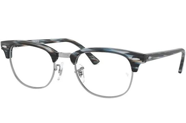 Ray Ban RX5154 Clubmaster Eyeglasses - 5750 Blue/Grey Stripped