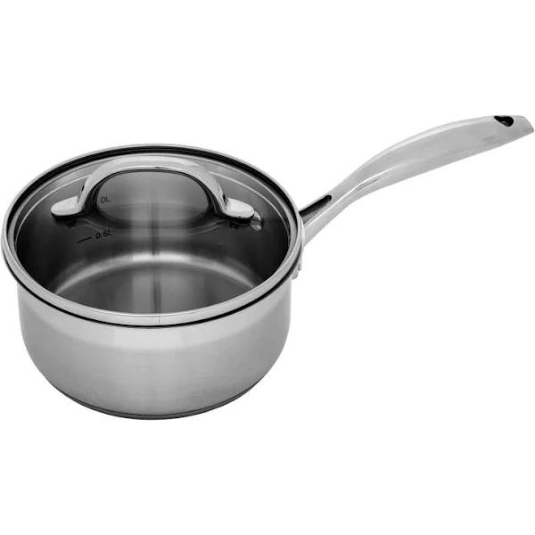 Swiss Diamond Premium Steel 18cm Saucepan With Lid Stainless Steel