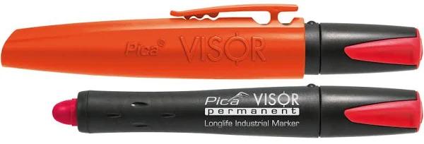 Pica Visor Permanent Longlife Industrial Marker Red 99040SB by Total Tools