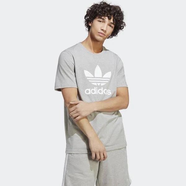 Adidas Adicolor Classics Trefoil Tee Grey XS - Men Lifestyle Shirts