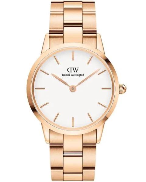 Daniel Wellington - Iconic Link 28mm Rose White Gold Watch - DW00100213