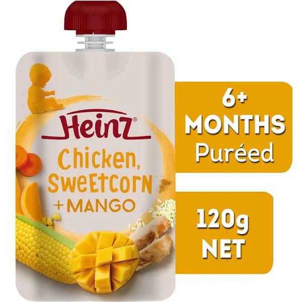 Heinz Chicken Sweetcorn & Mango Pouch 120g