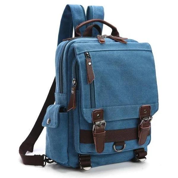 Men's Backpack - Vintage Lightweight Travel Backpack, Sky Blue