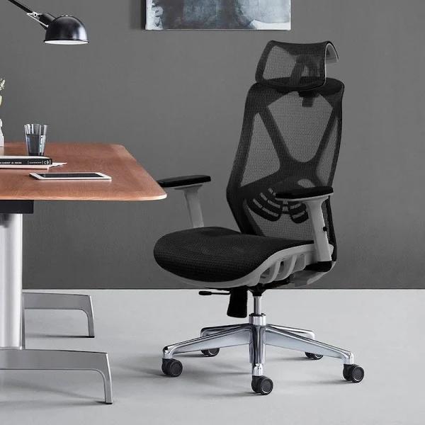 MIUZ Ergonomic Mesh Office Chair Gaming Executive Fabric Seat Headrest 169 - Earn Everyday Rewards, Afterpay Available