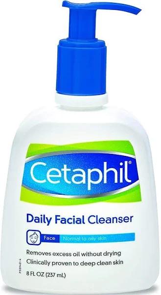 Cetaphil Daily Facial Cleanser, Normal to Oily Skin - 8 fl oz