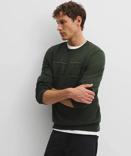 Country Road Verified Australian Cotton Heritage Sweat in Eden Green, Size XXXL