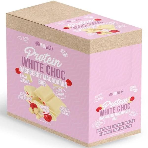 White Chocolate Bar - Raspberry Macadamia