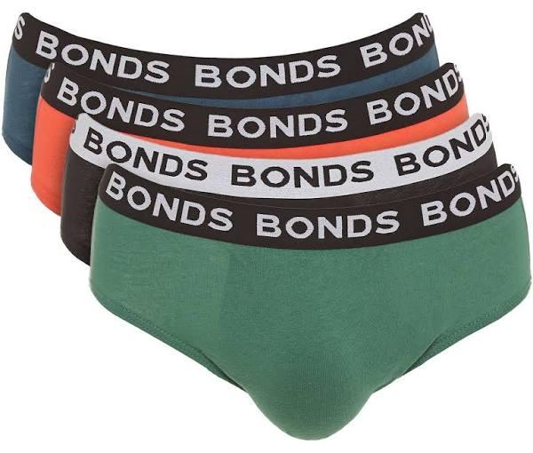 Bonds Men's Hipster Briefs 4 Pack (Multi, Size S)