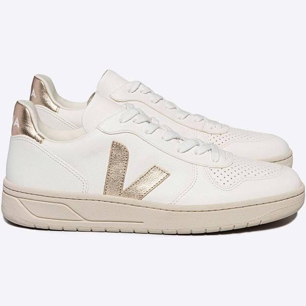 Veja V-10 Leather Sneaker White Platine / 39