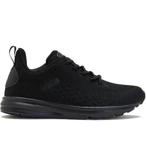 Fila Junior Classico Triple Black Running Shoe 6 US