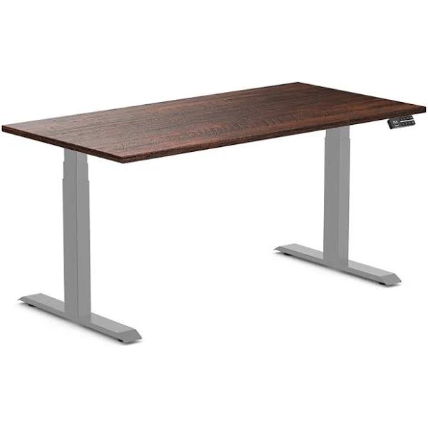 Desky Dual Softwood Sit Stand Desk American Rustic Pine / 1500x750mm