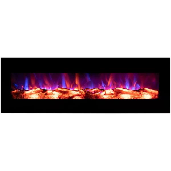 Carson 105cm Wall Mounted Electric Fireplace Heater With Flame Effect Options