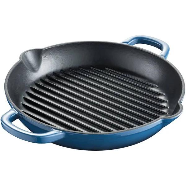 Le Connoisseur Cast Iron Round Grill Pan Ink Size 28X5CM by Baccarat