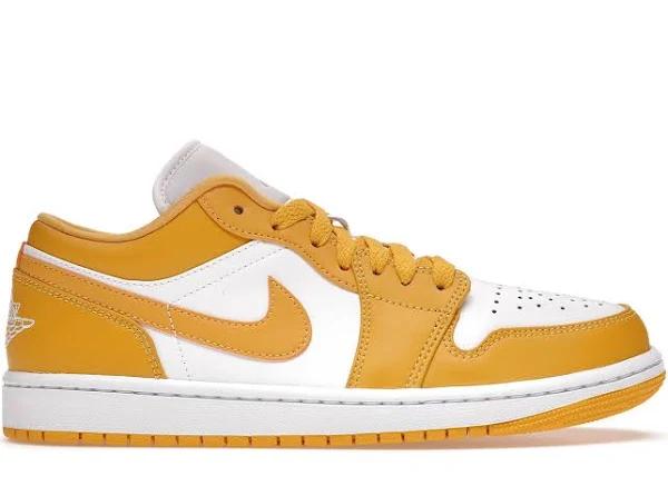 Air Jordan 1 Low Pollen Shoes - Size 18 - White/pollen