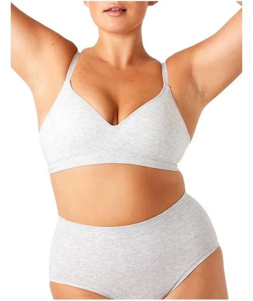 Organic Cotton Wirefree Bra - Grey Marle