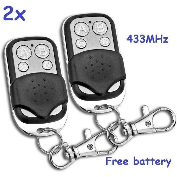 Universal Garage Door Gate Remote 433mhz - 2 Pieces - Earn Everyday Rewards, AfterPay Available