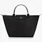 Longchamp Medium Le Pliage Green Tote Bag - Black