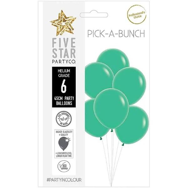 Five Star 45 cm Matte Round Balloon 6 Pack