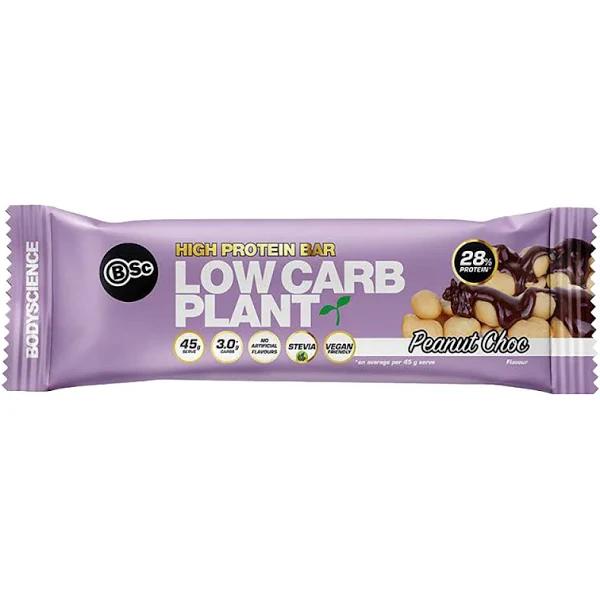 BSc High Protein Low Carb Plant Bar Peanut Choc 45g