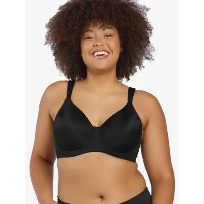 Leading Lady Brigitte Seamless Underwire Full Coverage Plus Size Bra - Black - 24A