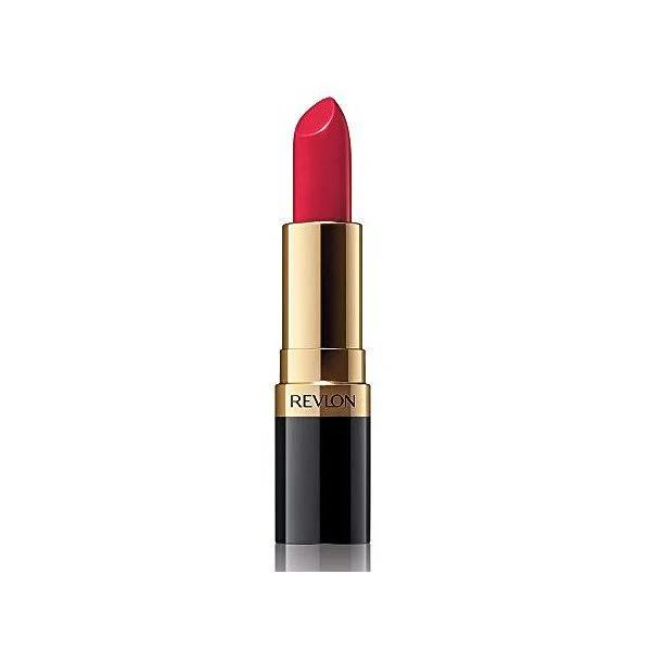 Revlon Super Lustrous Lipstick with Vitamin E and Avocado Oil Cream Lipstick in Red 745 Love Is on 0.15 oz