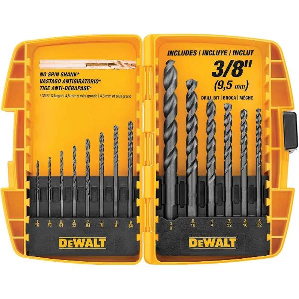 DeWalt DW1162 14-Piece Black Oxide Drill Bit Set