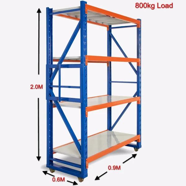 Heavy Duty Mobile Shelving 2000h x 900W x 600D